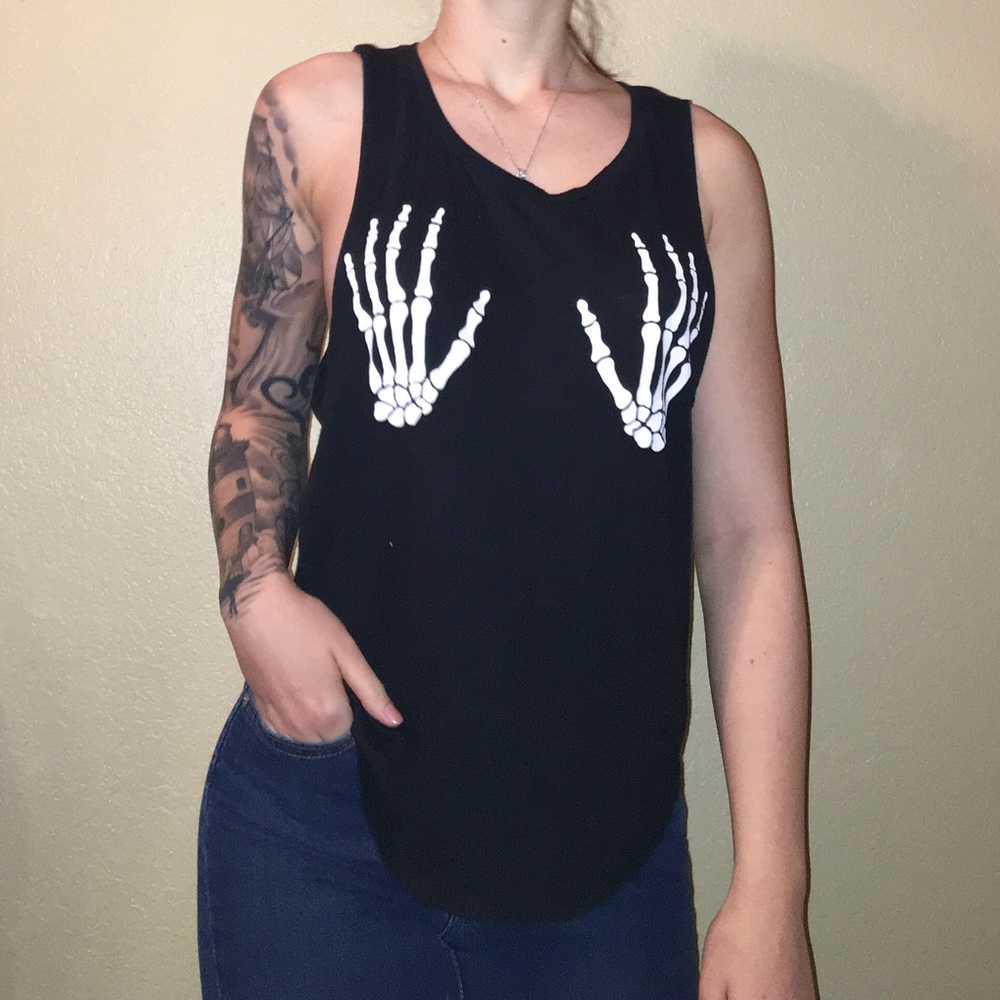 PINK Victoria’s Secret Skeleton Tank